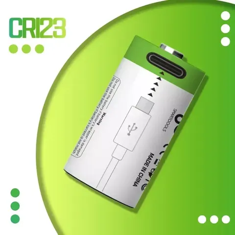 Акумулятори CR123A (16340) з роз’ємом TYPE-C (4 шт., 700 mAh, 3.7V) — фото 7