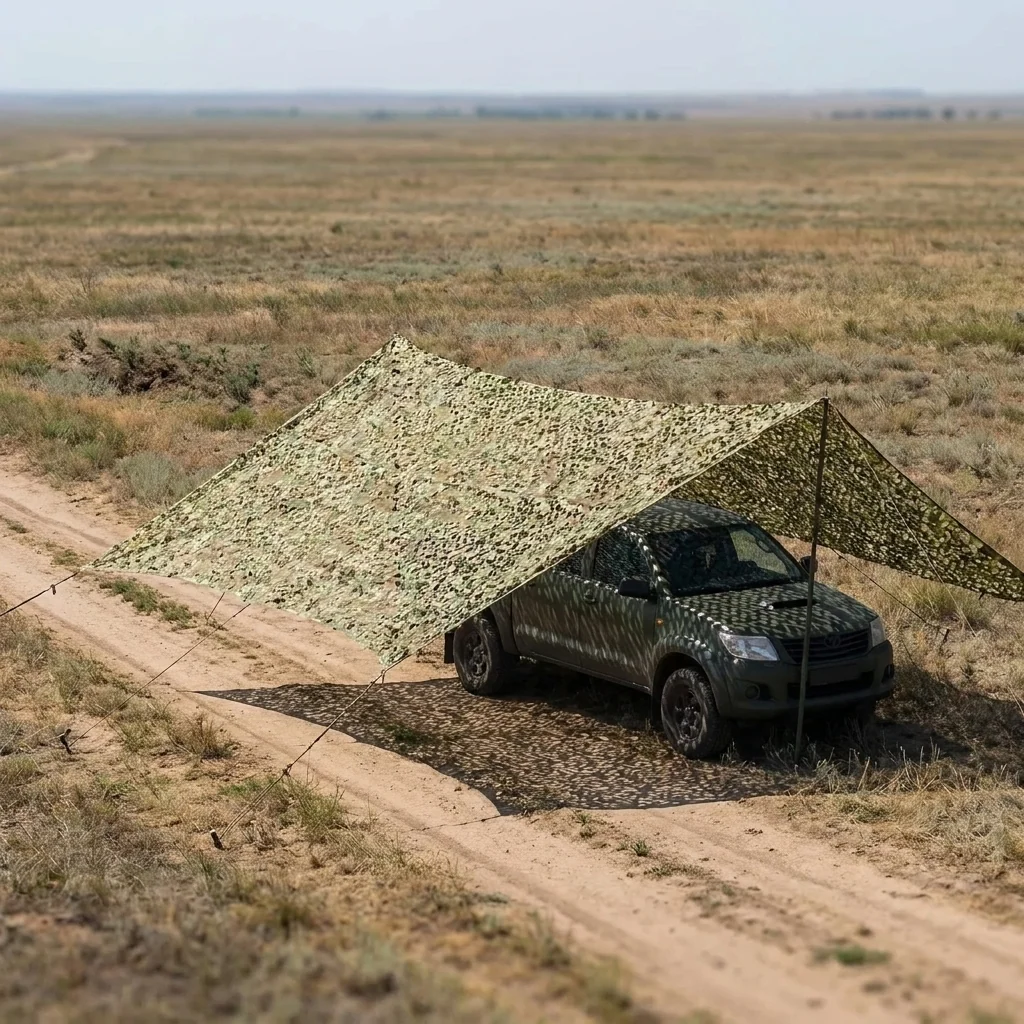 Маскувальна сітка Militex для авто Мультикам весна 10х20м (площа 200 кв.м.)