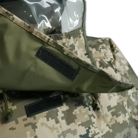 Універсальний військовий пончо з захистом від тепловізора Gen 2 Піксель — фото 11