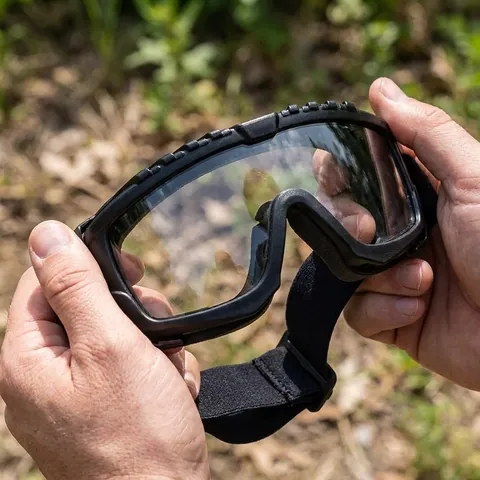 Окуляри захисні з ущільнювачем Global Vision Ballistech-1 (clear) Anti-Fog, прозорі — фото 3