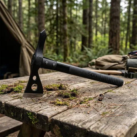 Тактична чорна сокира SOG з термопластику Tomahawk