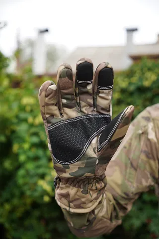 Тактичні зимові рукавиці SoftShell Multicam з — фото 7