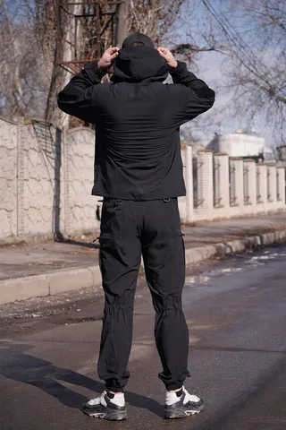Тактичний костюм Tactical Flex Pro FS (4WStretch) Чорний (куртка та штани) — фото 8