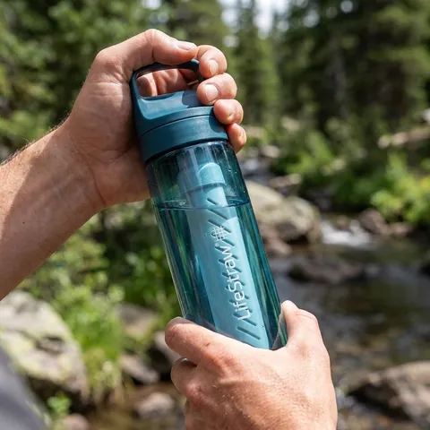 Пляшка-фільтр для води LifeStraw Go Filter Bottle, 650 мл, Laguna Teal — фото 3