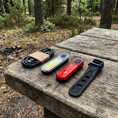 Комплект ліхтарів велосипедних Mactronic Duo Slim (60/18 Lm) USB Rechargeable (ABS0031)