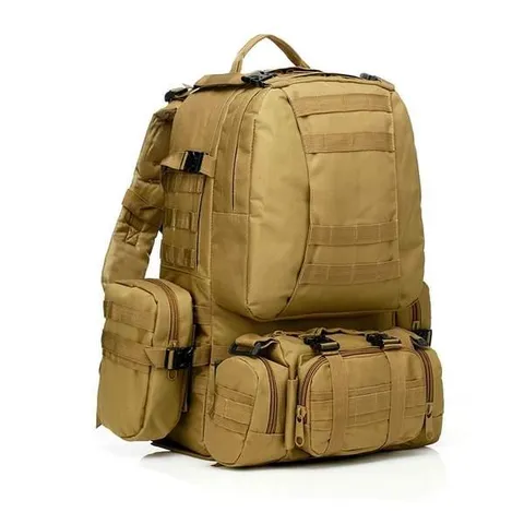 Тактичний рюкзак Molle Assault 55л + (3 органайзери) Койот — фото 2