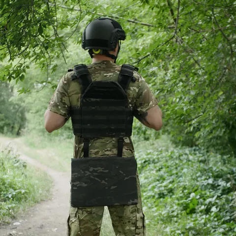 Каремат-сидушка Kiborg 20mm Cordura Black Multicam під броню — фото 9