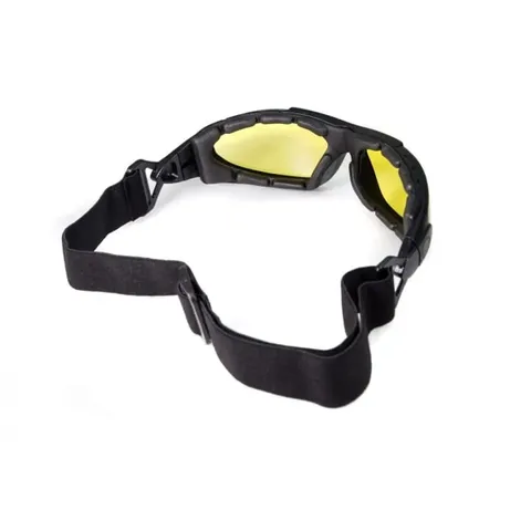 Окуляри фотохромні (захисні) Global Vision Shorty Photochromic (yellow) Anti-Fog, фотохромні жовті, Чорний — фото 6