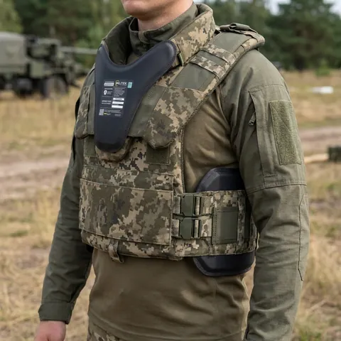 Захист шиї mod. 1 Kiborg з балістичним захистом 2 клас Militex Піксель