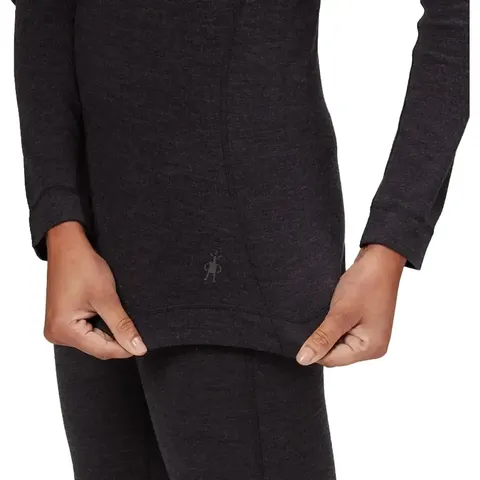 Кофта жіноча Smartwool Merino 250 Baselayer Crew, Чорна — фото 8