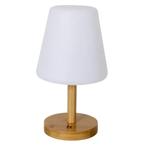 Ліхтар кемпінговий Bo-Camp Cambridge Rechargeable 200 Lumen Bamboo/White (5818792) — фото 2