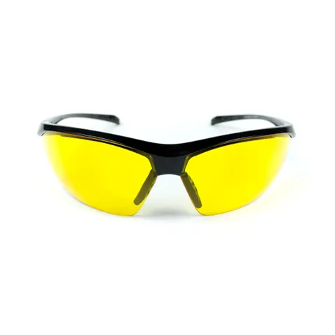 Окуляри захисні Global Vision Lieutenant (yellow) жовті, Чорний — фото 3