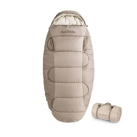 Спальний мішок овальний Naturehike PS200 NH20MSD03, бежевий — фото 2