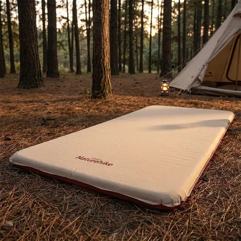 Двомісний самонадувний килим(200х132х6см) Naturehike NH21FCD11 Beige