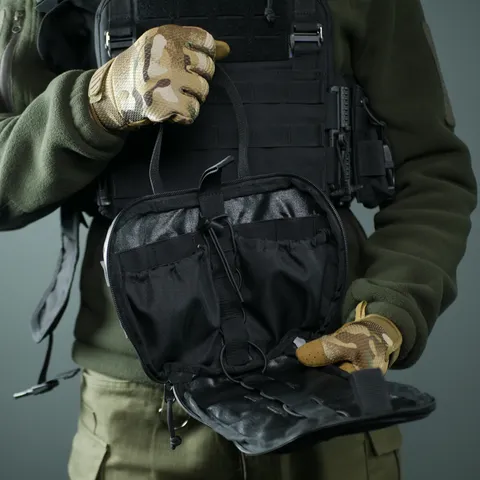 Підсумок-аптечка (швидкий скид) Kiborg GU Cordura Black — фото 10