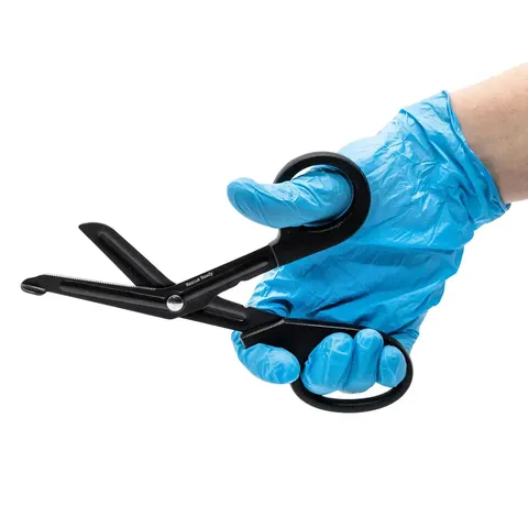 Ножиці атравматичні медичні Rescue Ready 19 см Чорні — фото 3