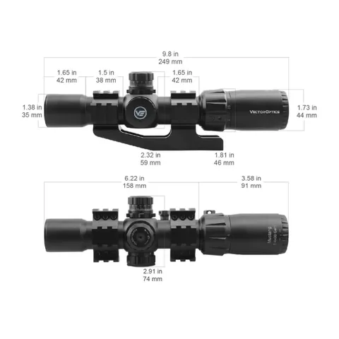 Приціл оптичний Vector Optics MUSTANG GENII 1-4X30 (30 мм) Illum. SFP — фото 13