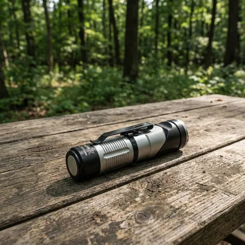 Ліхтар з кліпсою Naturehike CNK2450ZM013, чорно-сірий