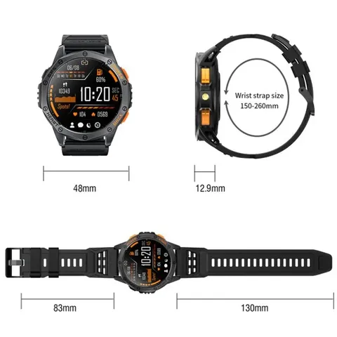 Розумний смарт годинник Smart GPS Max ArmyGreen, 2 ремінці — фото 3