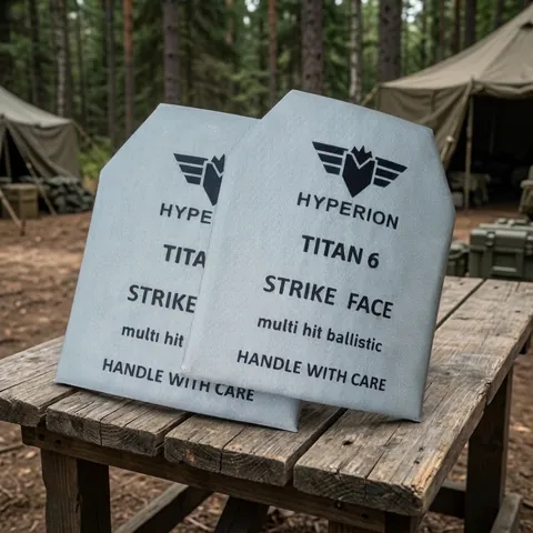 Бронеплити титано-керамічні 6 класу, TITAN -6 розмір М 250*300, 3,5кг