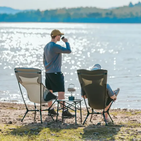 Стілець складаний ультралегкий Naturehike CNK2550JJ013 Yamami YL01, розмір L, алюміній, сірий — фото 9