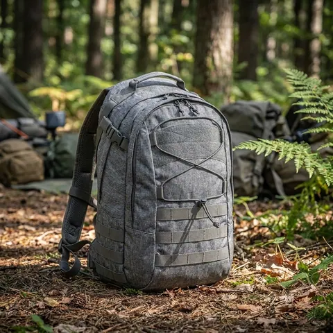 Рюкзак EDC 21л Helikon-Tex Backpack - Nylon Polyester Blend - Melange Grey — фото 3