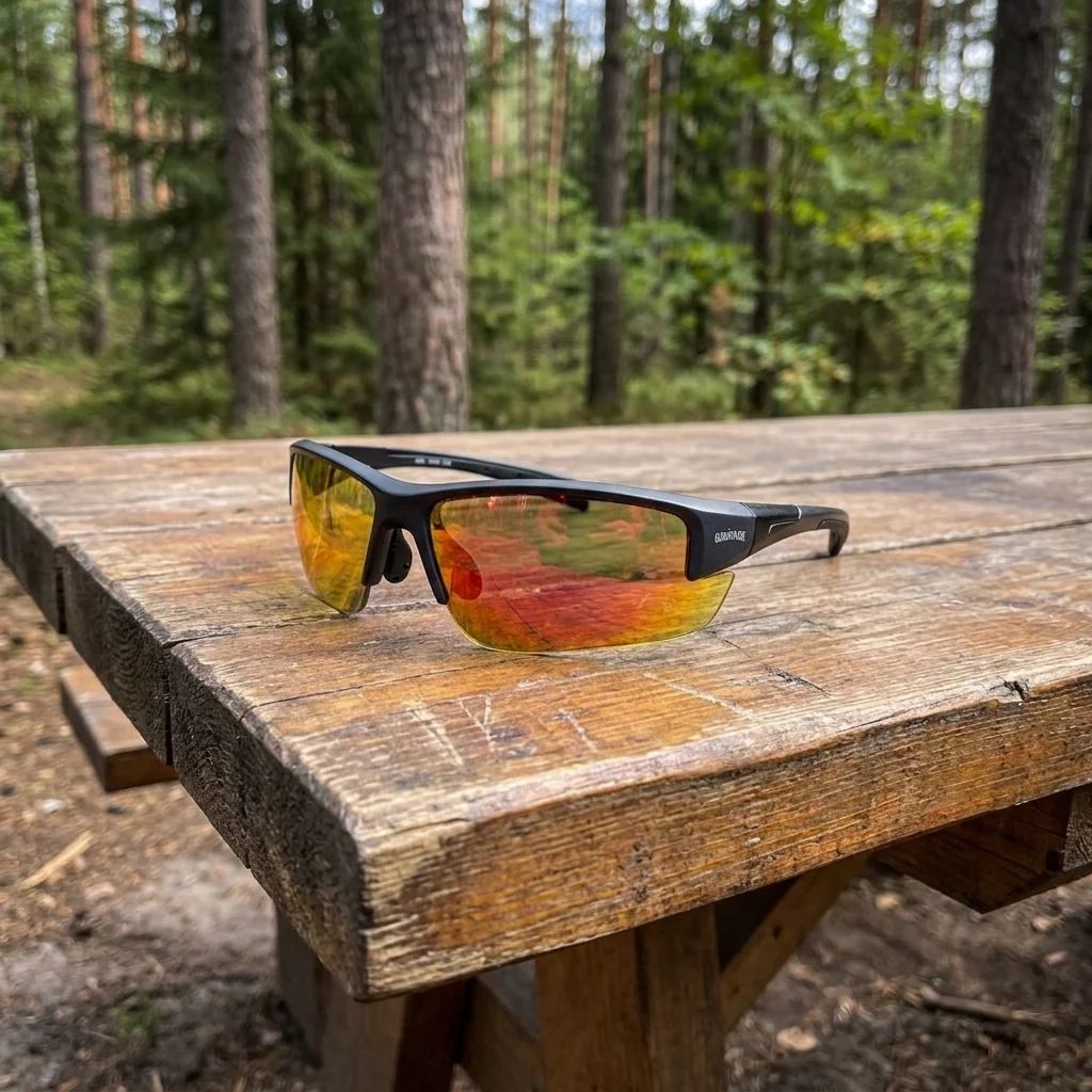 Окуляри фотохромні (захисні) Global Vision Hercules-7 Photochromic Anti-Fog (G-Tech™ red), фотохромні дзеркальні червоні, Чорний