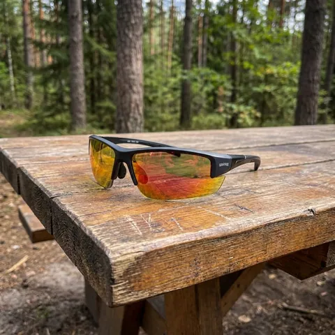 Окуляри фотохромні (захисні) Global Vision Hercules-7 Photochromic Anti-Fog (G-Tech™ red), фотохромні дзеркальні червоні, Чорний