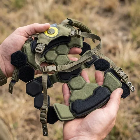 Підвісна система + подушки для шолому Team Wendy Cam Fit (R) GEN.4 Хакі — фото 3