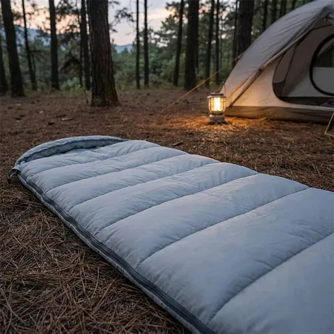 Спальник з капюшоном із звичайним мішком для зберігання Naturehike M400 CNK2350WS023, (1°C), лівий, сірий