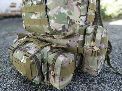 Тактичний рюкзак Molle Assault 55л + (3 органайзери) Мультикам — фото 5