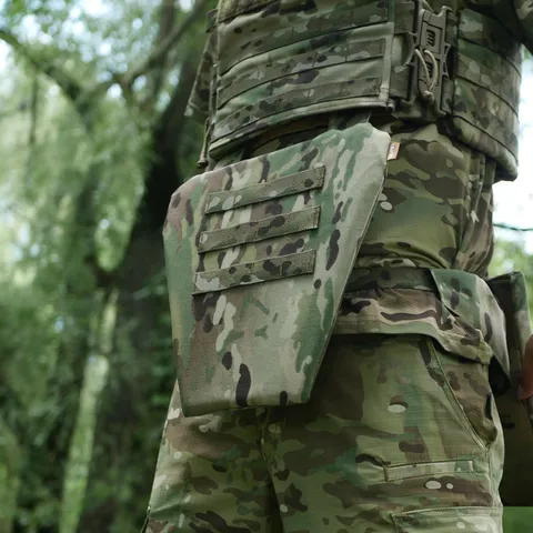 Захист паху Militex (напашник-фартух) з балістичним пакетом 1 клас захисту cordura USA Multicam — фото 12