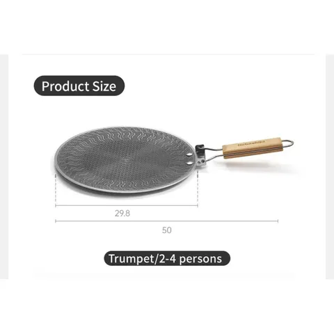 Сковорода з нержавіючої сталі зі складаною ручкою Naturehike CNK2550CF011, 29,5 х 29,5 см — фото 4