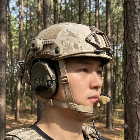 Кріплення для навушників MSA SORDIN на рейки ARC - NeckFlip HELMET RAIL MOUNT KIT (TAN)