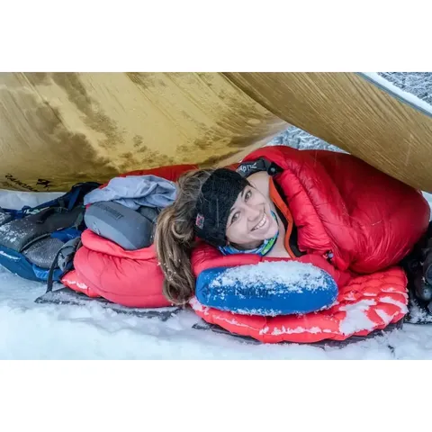 Сіра надувна подушка Aeros Premium Pillow Deluxe — 14х56х36см — фото 10