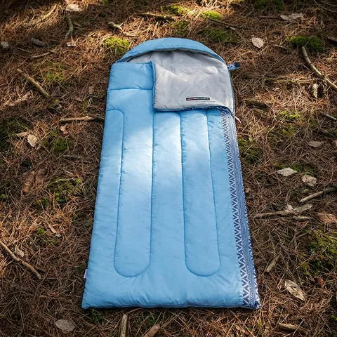 Спальник з капюшоном Naturehike L250 NH21MSD07, (9°C), лівий, блакитний — фото 3