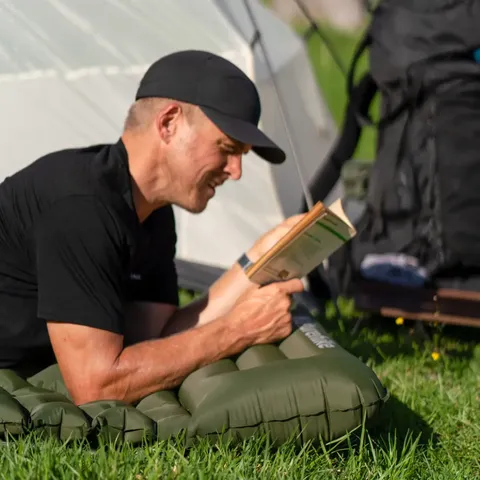 Матрац подвійний Naturehike CNK2550WS019, 65 мм, із вбудованою помпою, зелений — фото 7