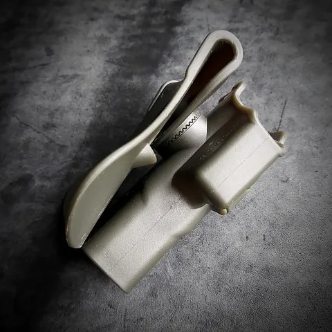 Кобура поясна пластикова під Glock 19 олива — фото 2