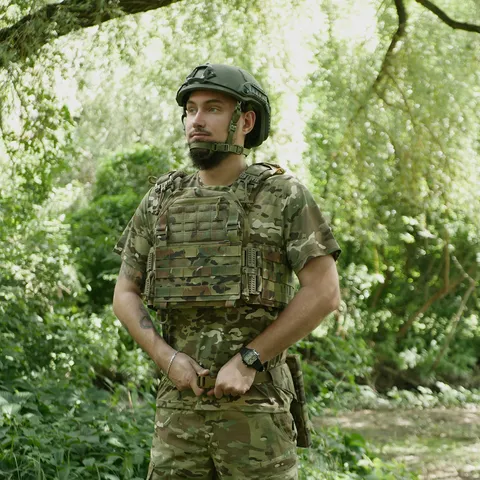 Каремат-сидушка Kiborg 20mm (посилена) Cordura Мультикам під бронепакет — фото 12
