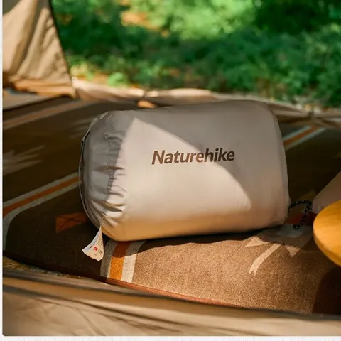 Спальний мішок Naturehike R350 CNH22SD005, бордовий/бежевий — фото 7