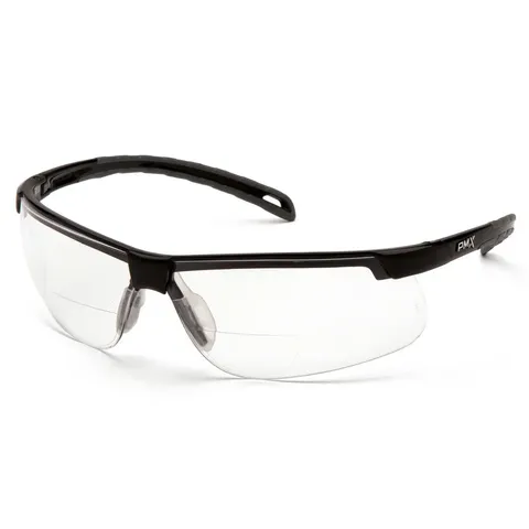 Біфокальні захисні окуляри Pyramex Ever-Lite Bifocal (clear +2.5) Super Anti-Fog H2MAX, біфокальні прозорі з діоптріями, Чорний — фото 4