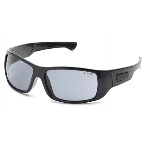 Окуляри захисні Pyramex Furix (grey) Anti-Fog, чорні, Чорний — фото 2