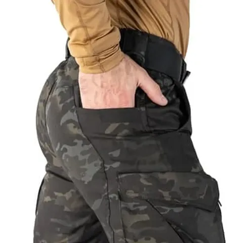 Тактичні штани Герць 2.0 Twill з посиленими колінами та системою кишень, чорний мультикам — фото 7