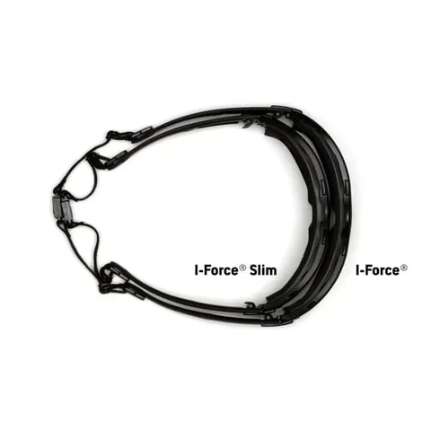 Окуляри захисні з ущільнювачем Pyramex i-Force Slim (indoor/outdoor mirror) Anti-Fog, дзеркальні напівтемні, Чорний — фото 8