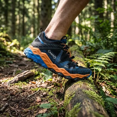 Літнє трекінгові кросівки AKU FlyRock GTX (Чорний/Синій) з Gore-Tex і Vibram — фото 3