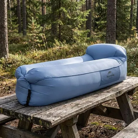 Ламзак з підголовником Naturehike NH20FCD06, блакитний