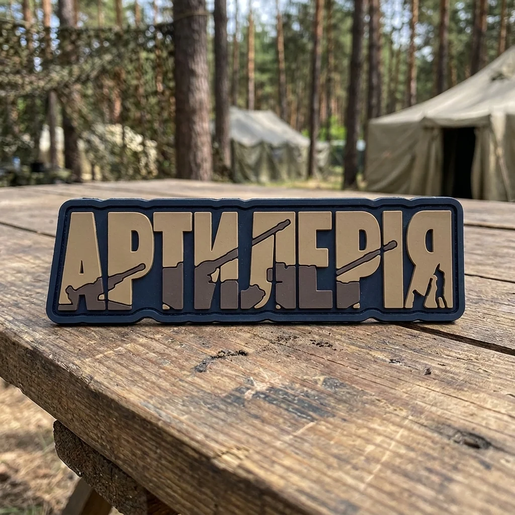 ПВХ Патч (шеврон) "Артилерія" койот