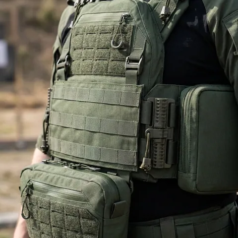 Комплект Плитонока Kiborg GU Gen.2 з двома підсумками та захистом 1 класу Хакі — фото 3