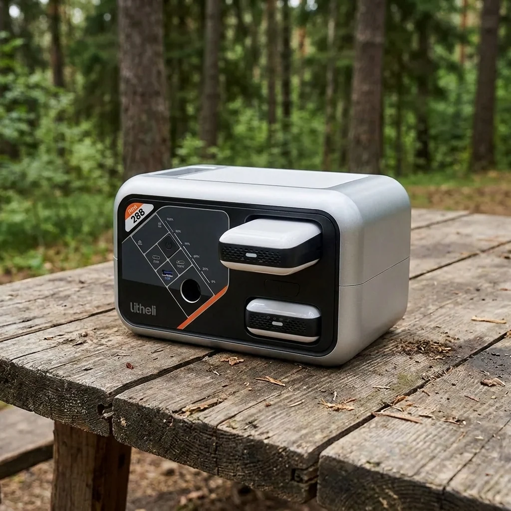 Портативна зарядна станція Litheli FLINT В288, 300Вт, 287 Вт·год + 2 Power Bank