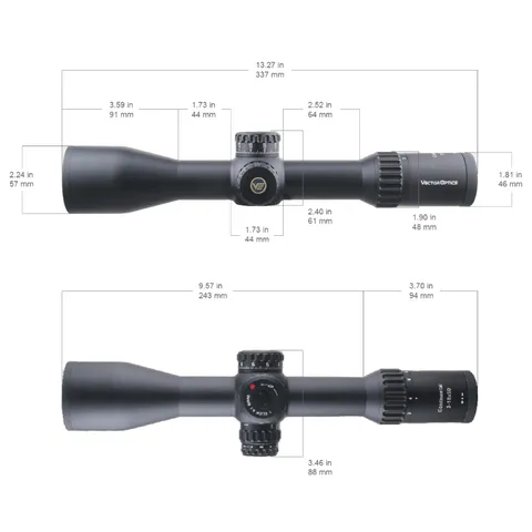 Оптичний приціл Vector Optics Continental 3–18×50 FFP VEC-MBR, труба 34 мм, з підсвічуванням — фото 9